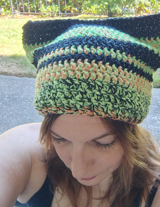 Crochet Cat Ear Beanie