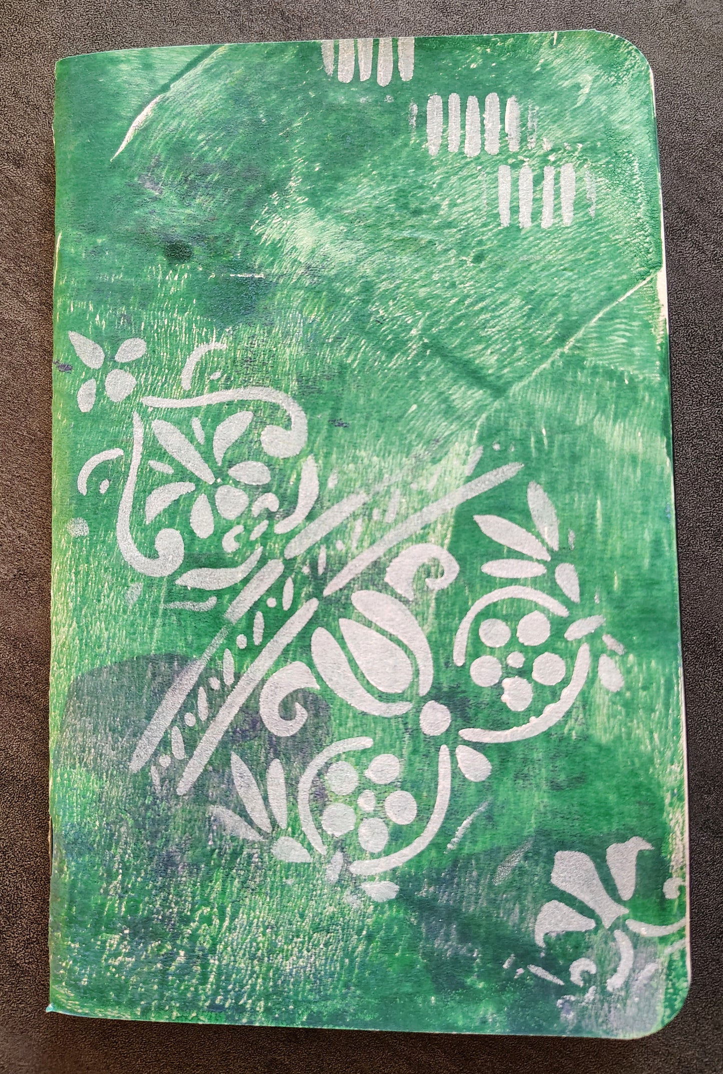 OOAK Gel Printed Traveler's Notebook Wide Inserts, Pocket Notebooks