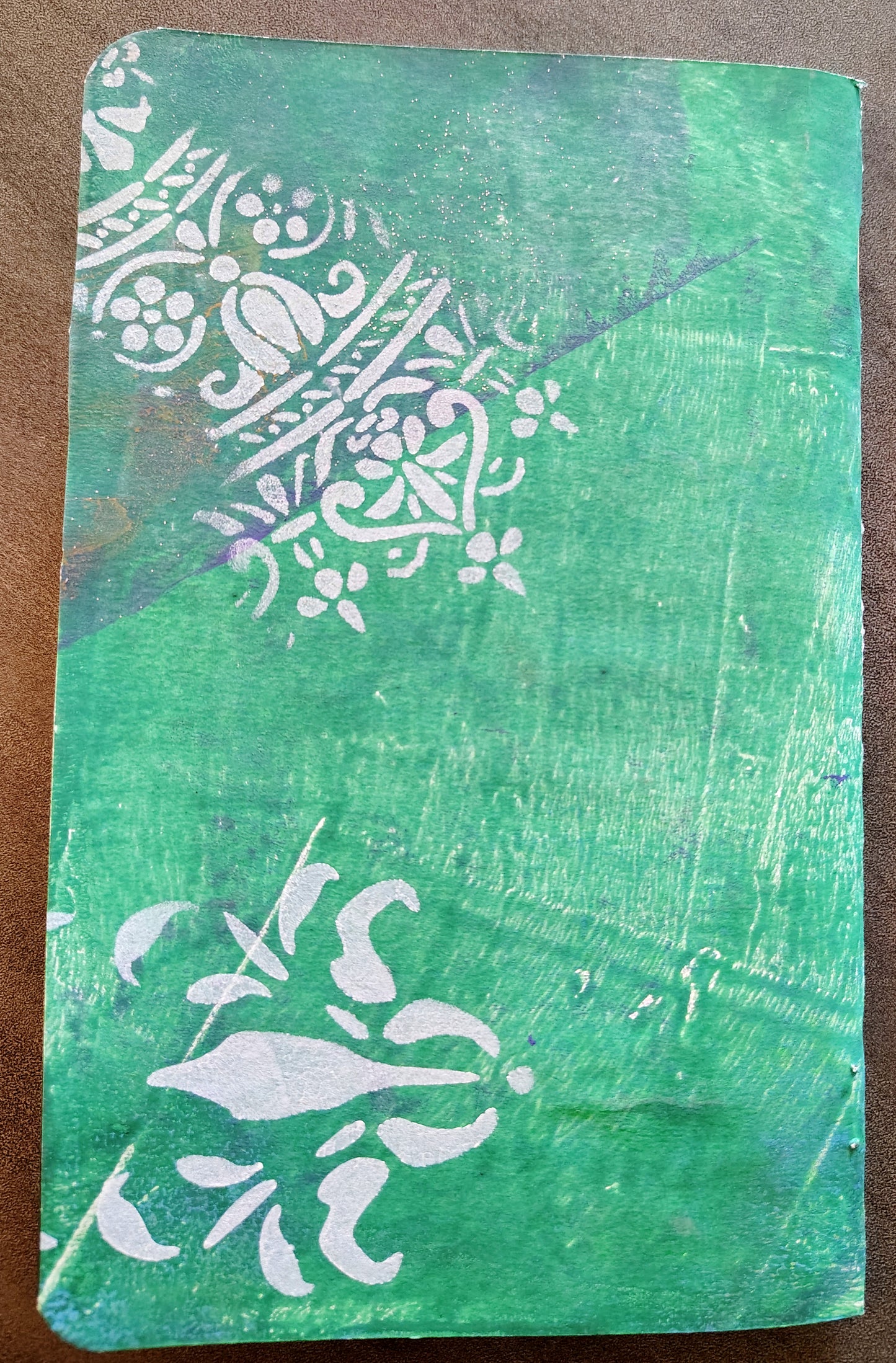OOAK Gel Printed Traveler's Notebook Wide Inserts, Pocket Notebooks