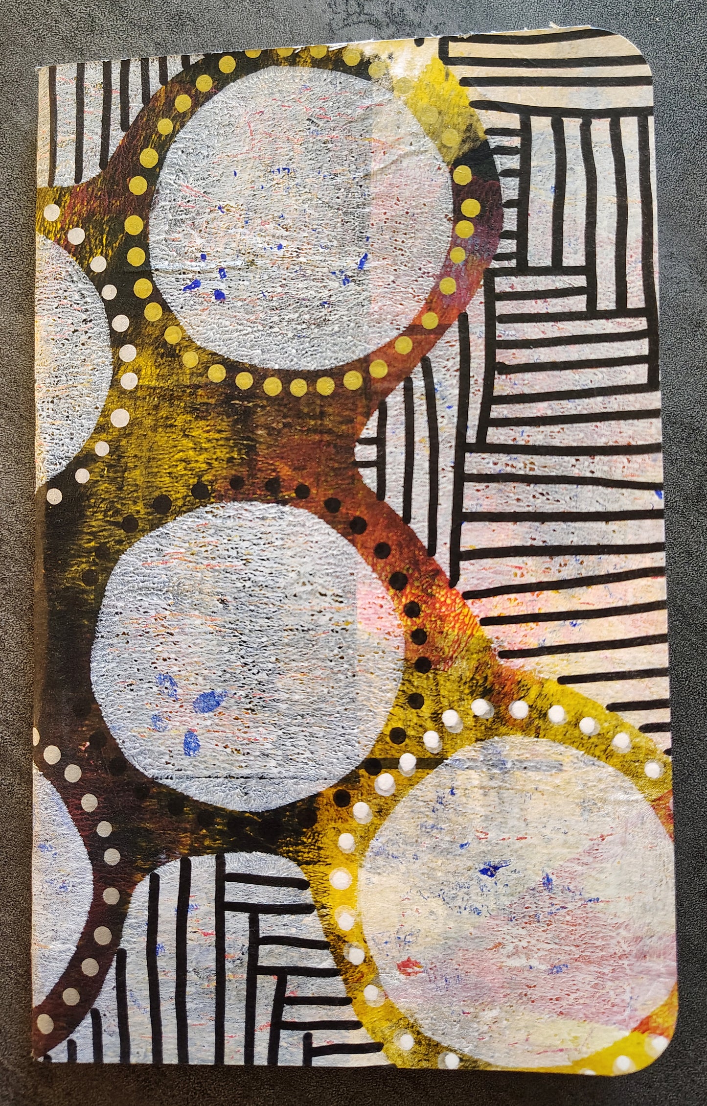 OOAK Gel Printed Traveler's Notebook Wide Inserts, Pocket Notebooks