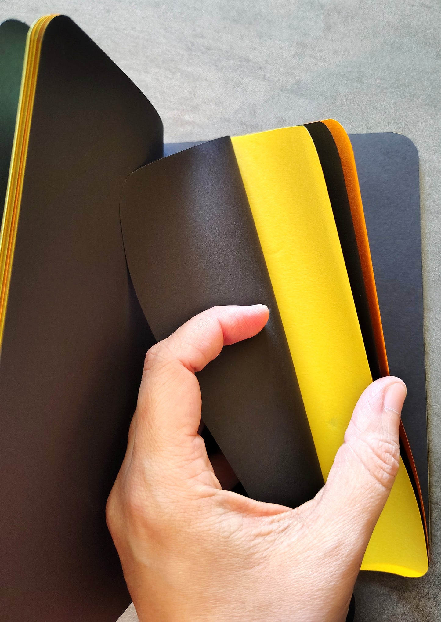 OOAK Gel Printed Traveler's Notebook Wide Inserts, Pocket Notebooks