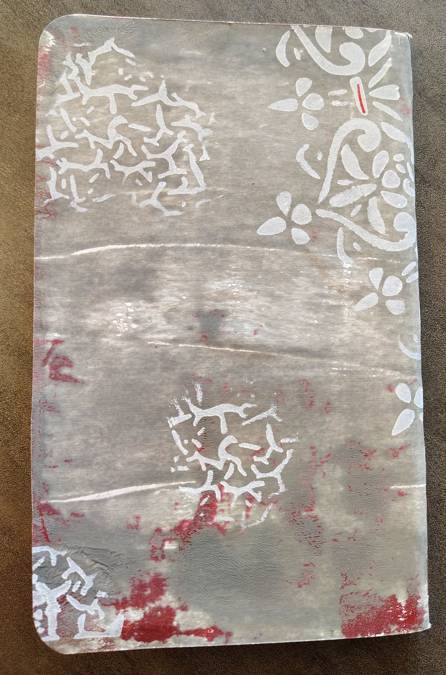 OOAK Gel Printed Traveler's Notebook Wide Inserts, Pocket Notebooks